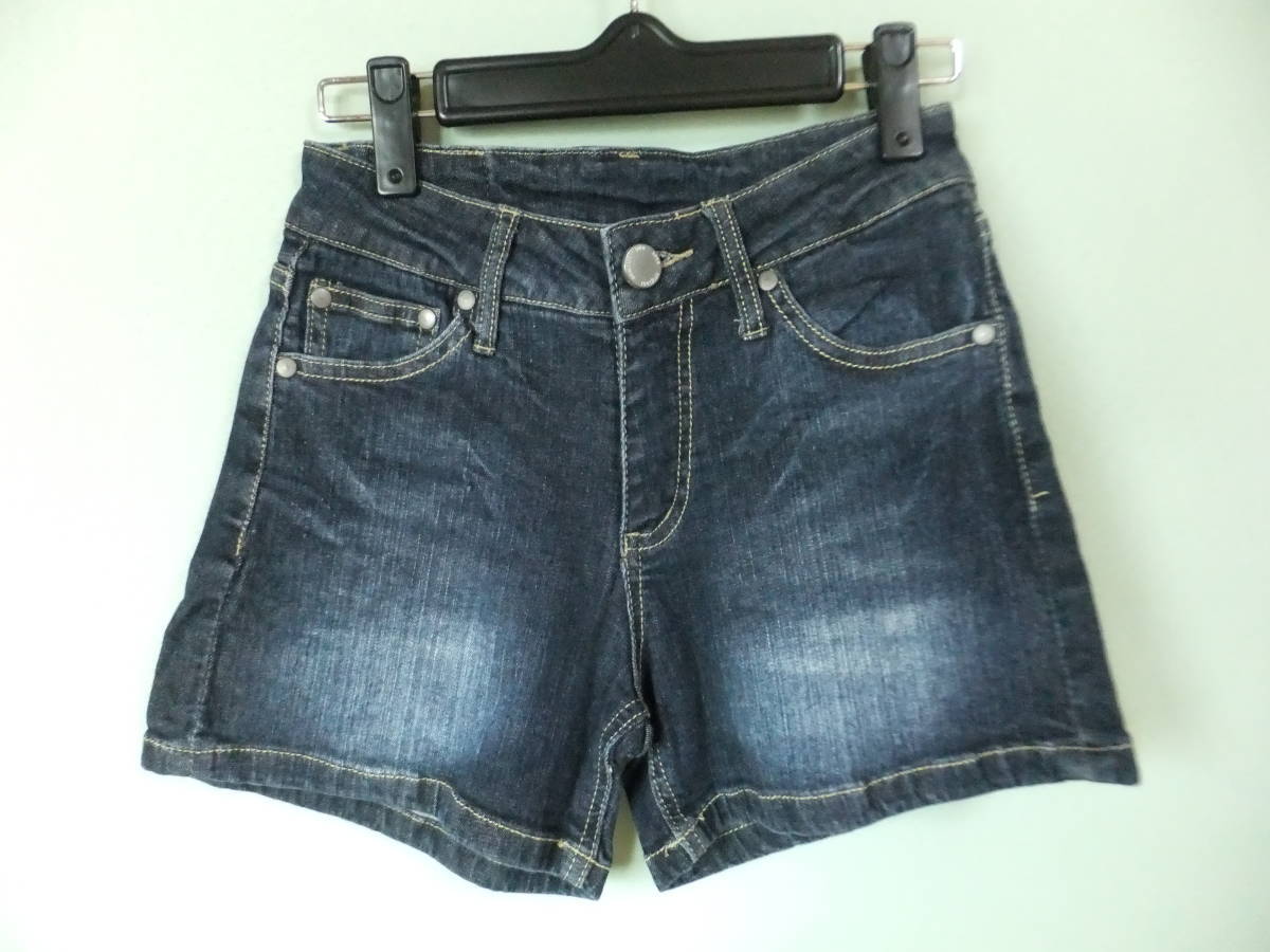 ◎ Ozock Ozoc Co., Ltd. Мировой джинсовые штаны короткие брюки показывают брюки пивоваренные брюки Blue Ladies Размер 34 с. Размер эквивалент
