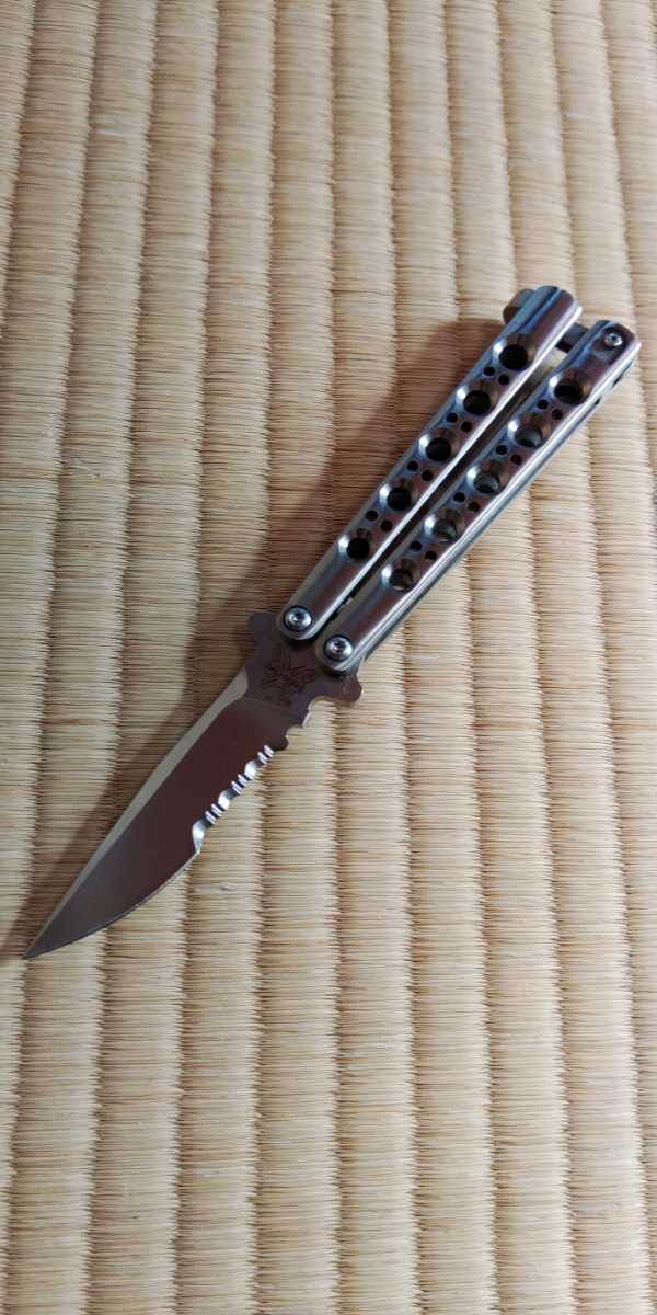 ベンチメイド バリソン バタフライナイフ チタンハンドル 500本限定 ベンチメイド バリソン バタフライナイフ チタンハンドル 500本限定