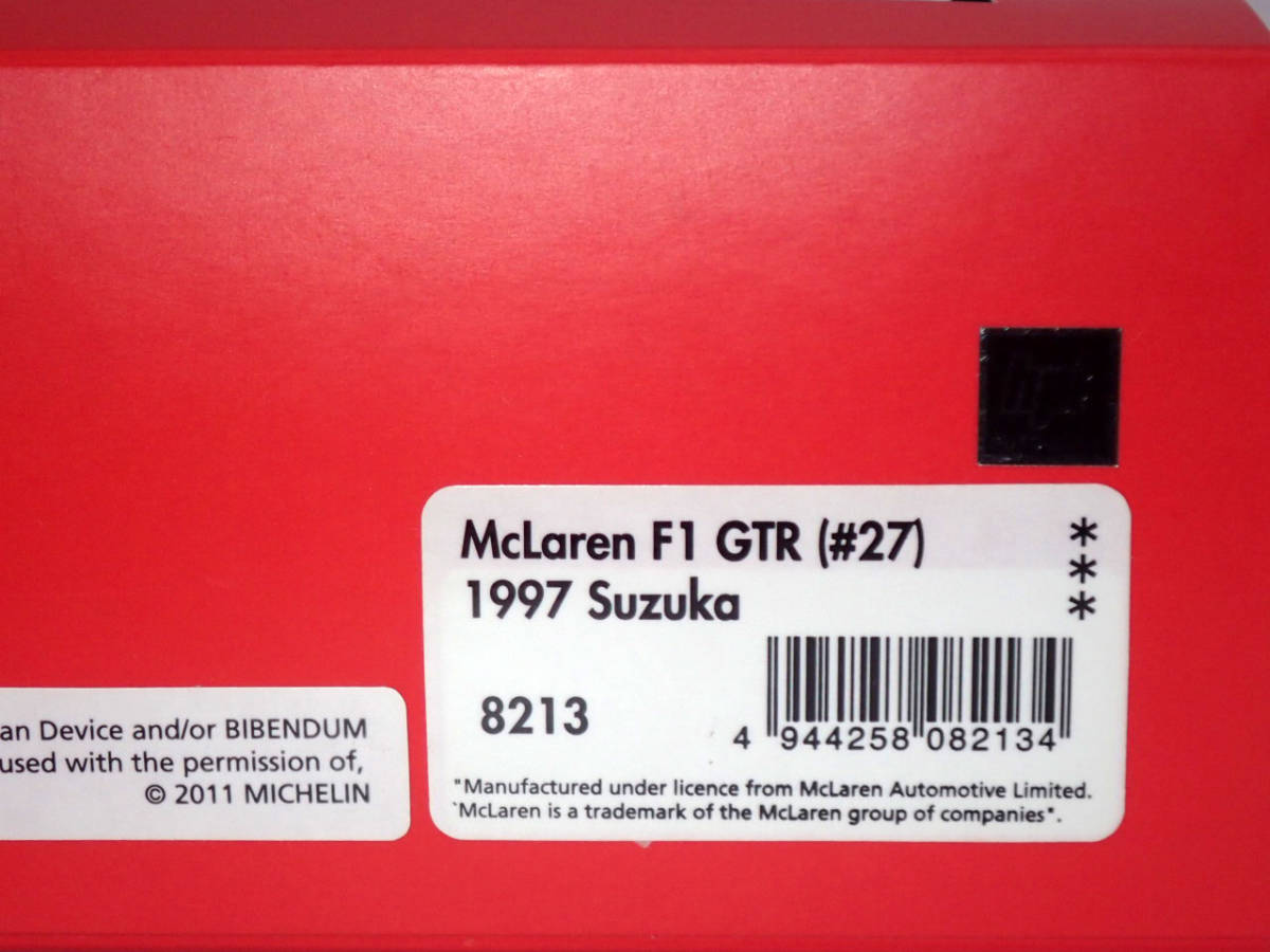 HPI racing MIRAGE 1/43 マクラーレン Mclaren F1 GTR #27 1997 Suzuka 8213_画像3