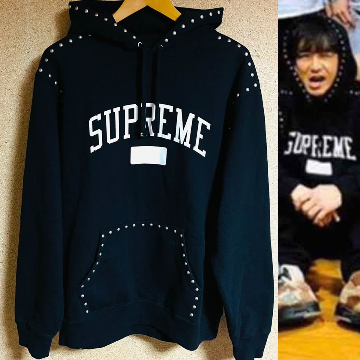 Supreme Studded Hooded スタッズ パーカー 木村拓哉着用