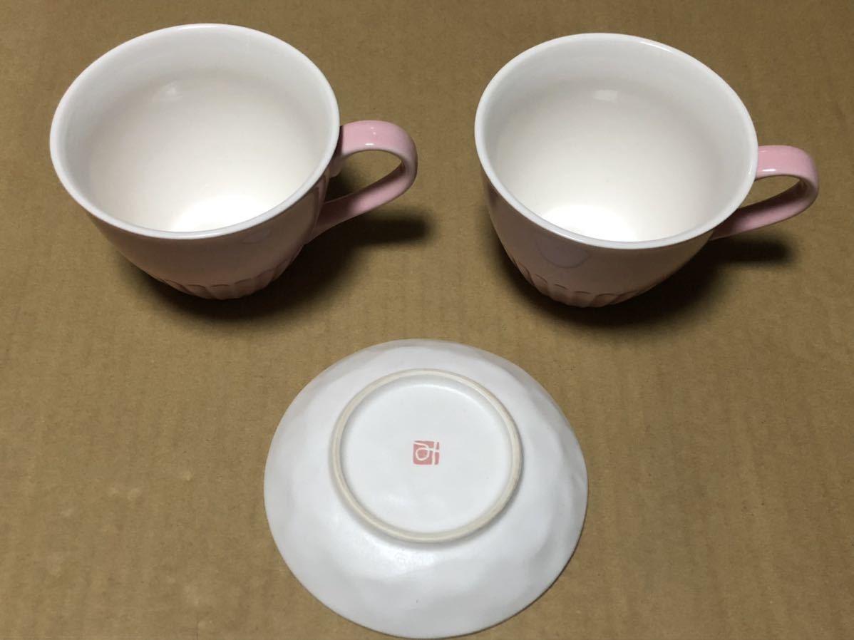 ピンク マグカップ 小皿 みつを セット まとめ売り_画像2