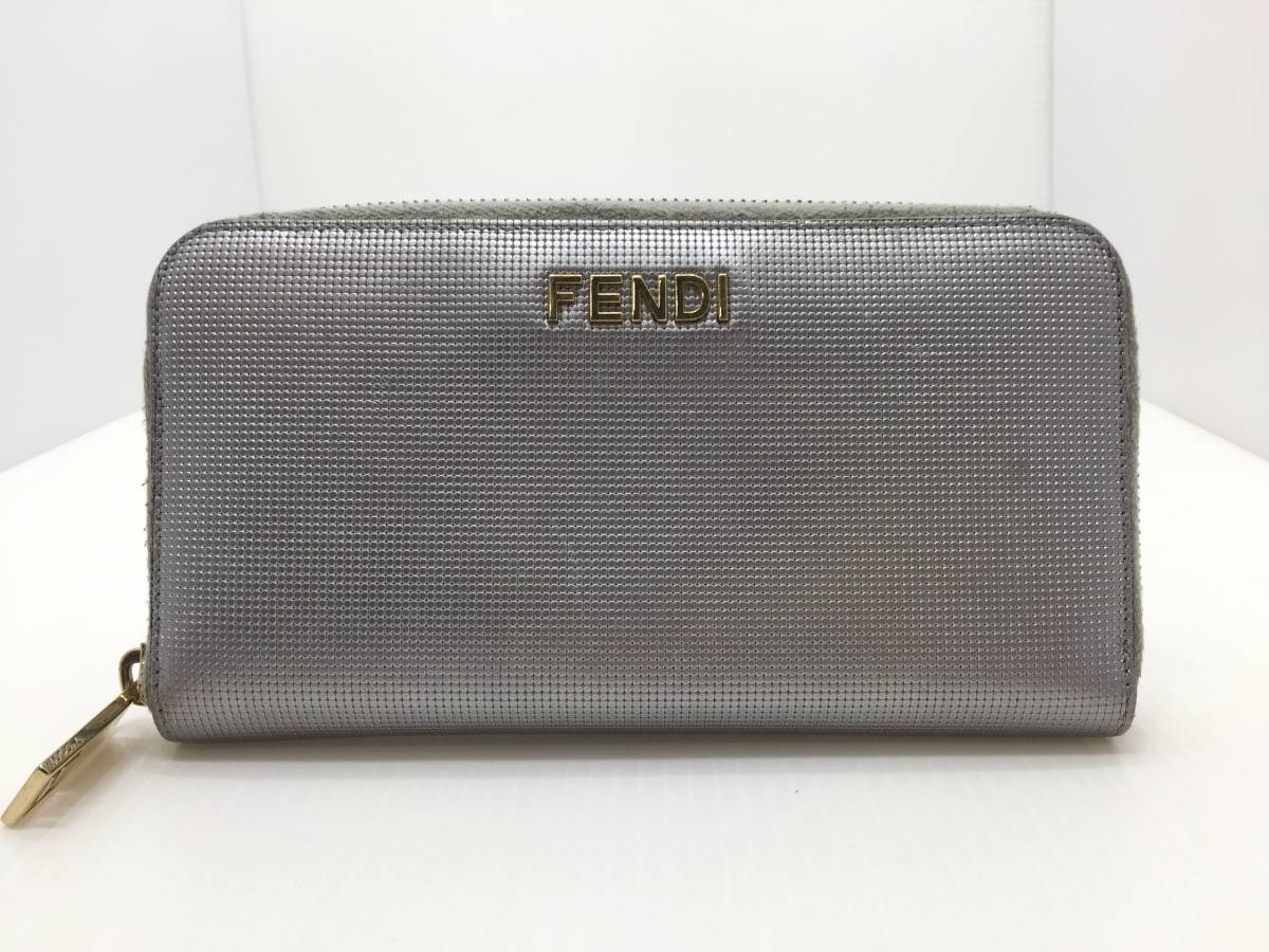 高評価の贈り物 フェンディ FENDI 長財布 二つ折り ズッカ 2804 女性用