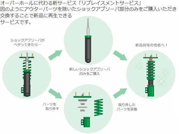 テイン フレックスZ 車高調 TEIN FLEX Z (フレックスゼット) ウィッシュ ZGE20W (1.8S) (FF 2009.04～) (VSQ04-C1SS3)_画像3