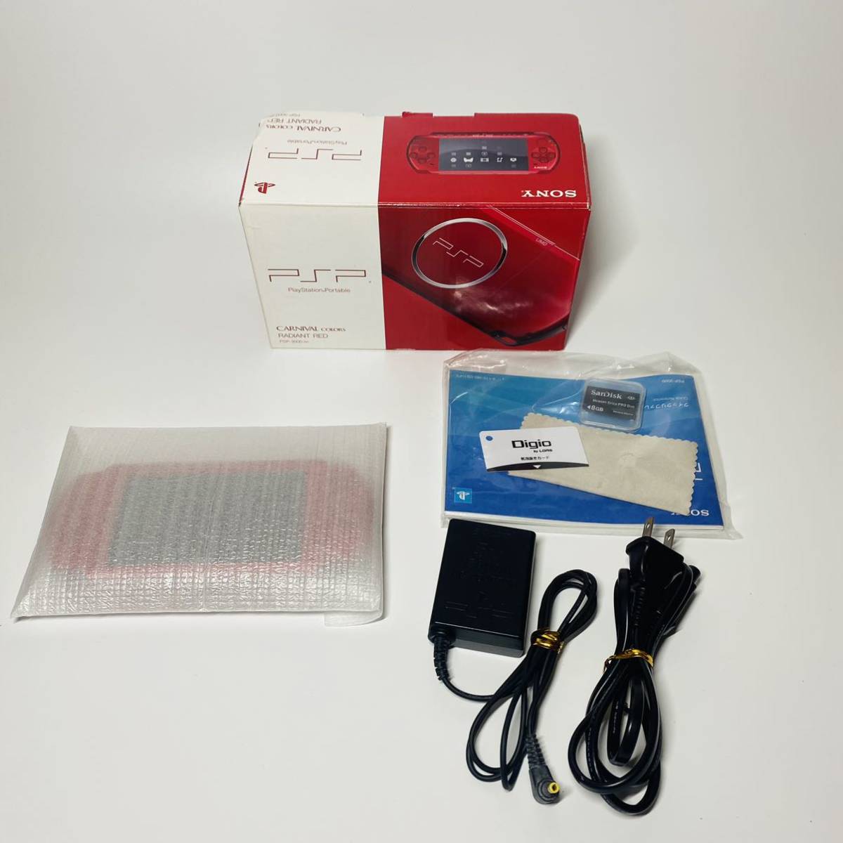 ☆新品同様☆極美品 SONY psp 3000 ラディアント レッド 完品