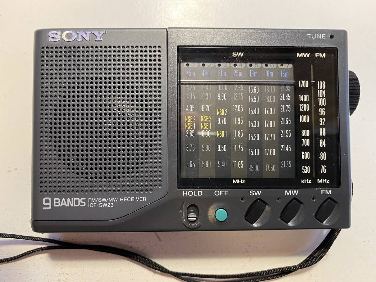 Yahoo!オークション - Sony ICF-SW23 FM/SW1-7/MW 9バンド Yahoo!オークション - Sony ICF-SW23 FM/SW1-7/MW 9バンド