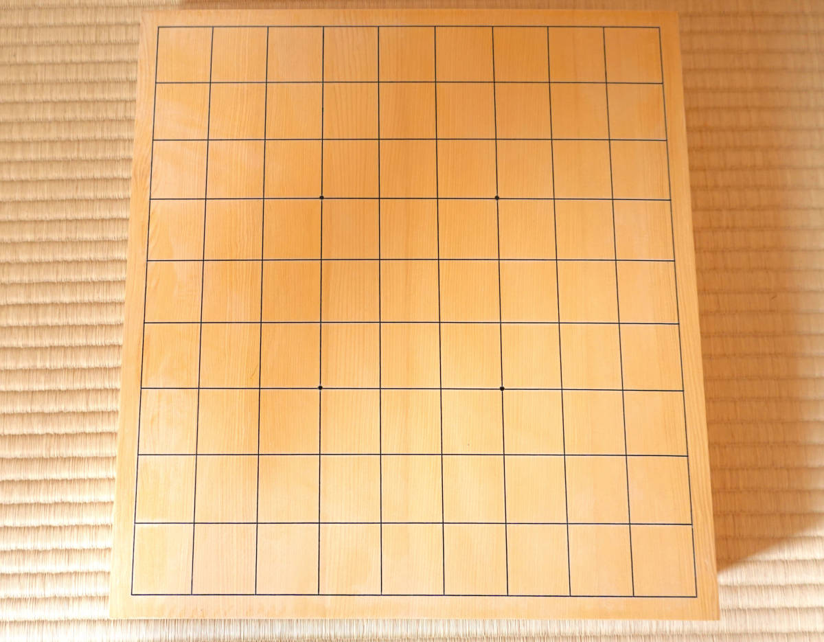 未使用☆本榧卓上将棋盤(ハギ盤)☆厚さ:1寸8分 disporabudpar