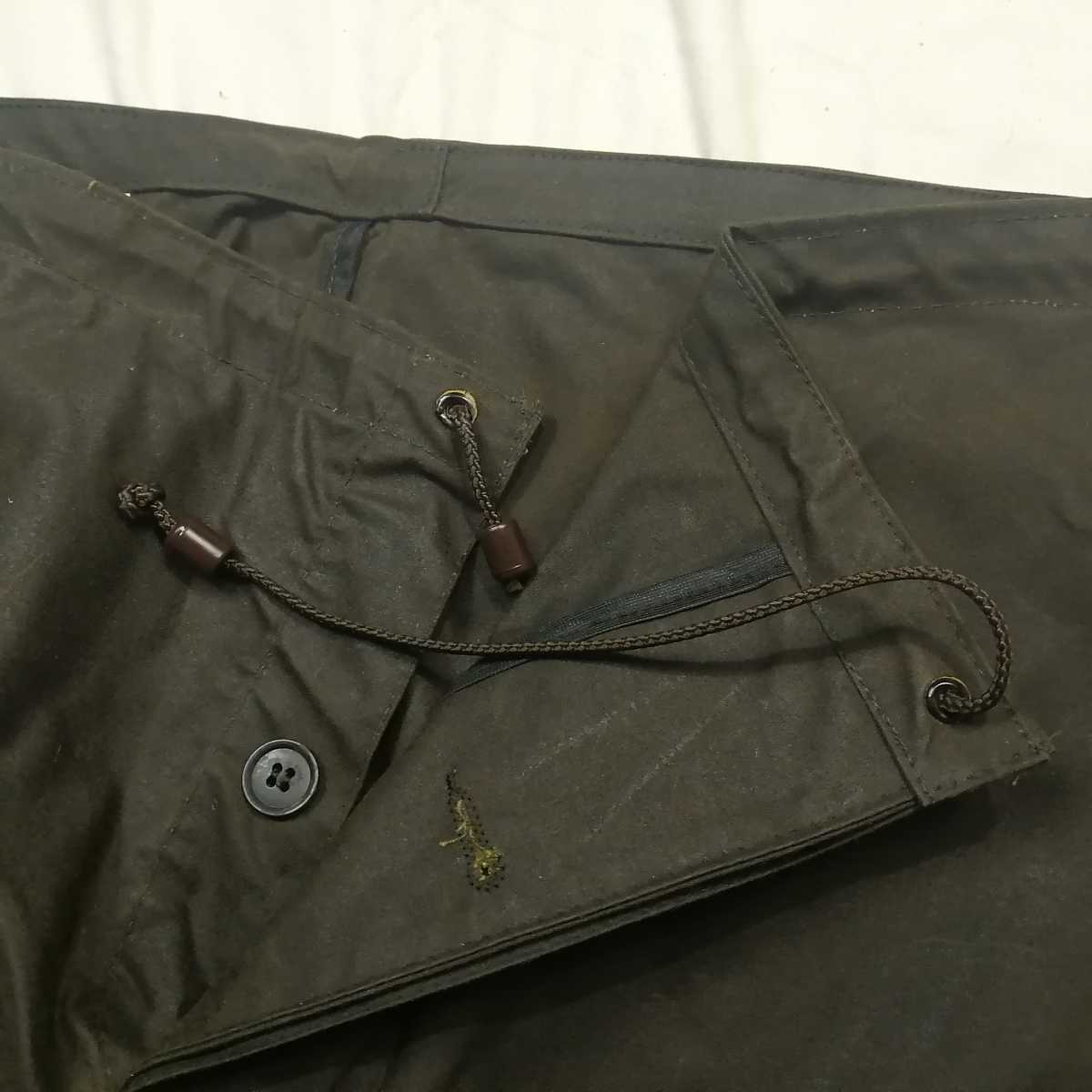 Deadstock◎1980年　barbour バブアー　ヘビーウェイト　トラウザー　unlined　オーバーパンツ　デッドストック　ソルウェイジッパー_画像8