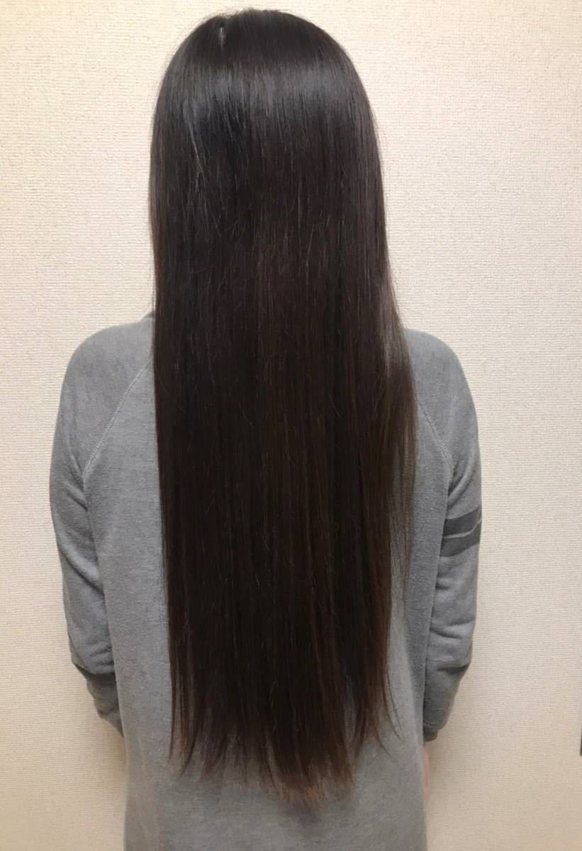 【26歳】 髪束 47cm 100g 髪の毛 ウィッグ 【日本人】「483」バ_画像1