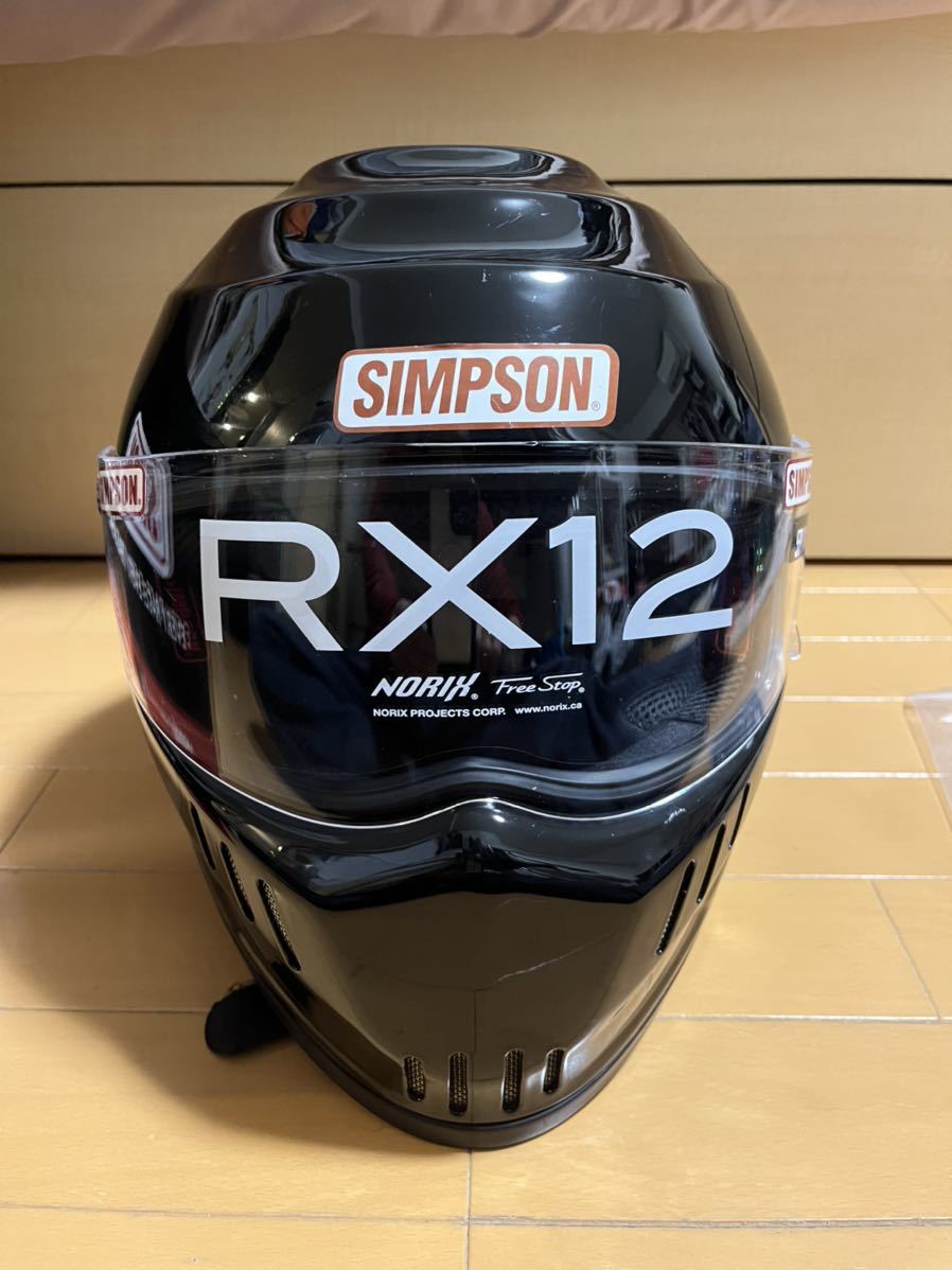 SIMPSON フルフェイスヘルメット SPEEDWAY RX12 BLK 59cm 品 www
