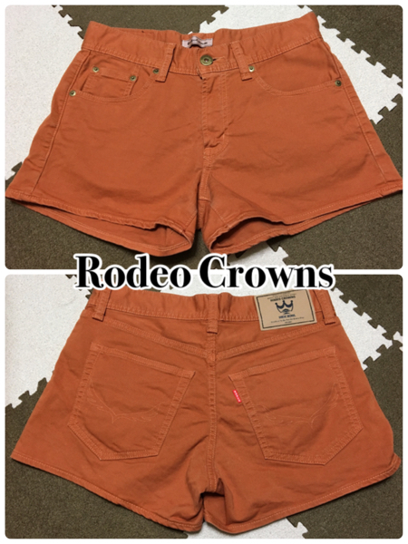 Rodeo Crowns ロデオクラウンズ 茶色 ショートパンツ ホットパンツ サイズ1 美品 シェルター SHEL'TTELR_画像1
