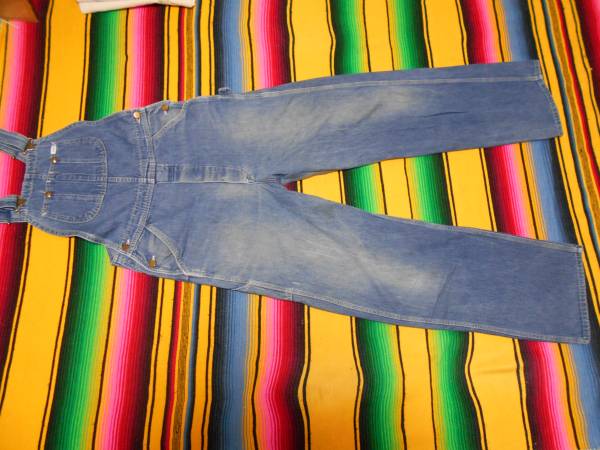 1960 period Lee OVERALL MADE IN USA overall painter's pants Work wear -VINTAGE WORK WEAR HOTROD BIKER CHOPPER DAYTONA