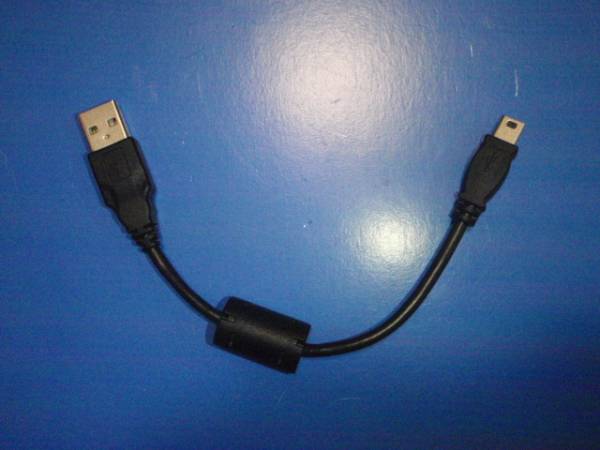 O001-18-2-21 USBケーブル　CB-USB4 全長19cm (黒)_画像1