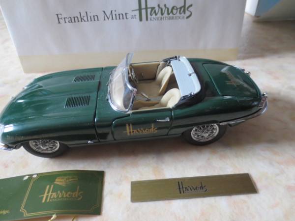  Jaguar E модель * Franklin Mint производства модель машина * Harrods двойной имя ограниченный выпуск 500 шт. в коробке * новый товар *HARRODS* Британия ..