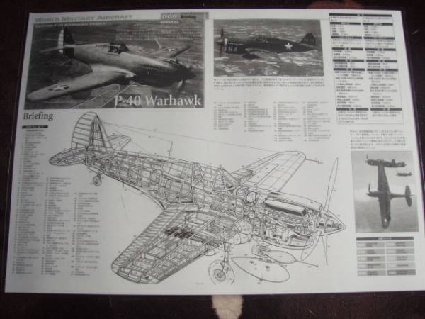 透視イラスト　アメリカ陸軍航空隊　P40Eウォーホーク戦闘機_画像1