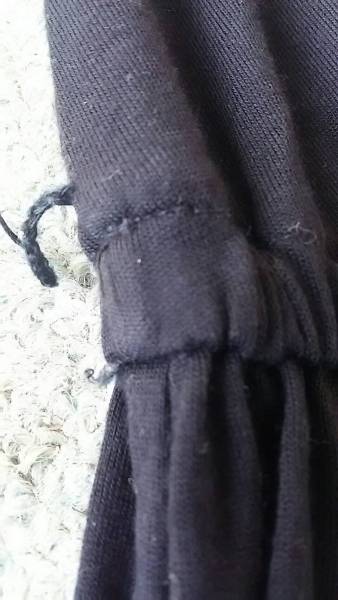 袖なし　ワンピース　～LL　身幅54　カシュクール　黒　水着の上など_画像2