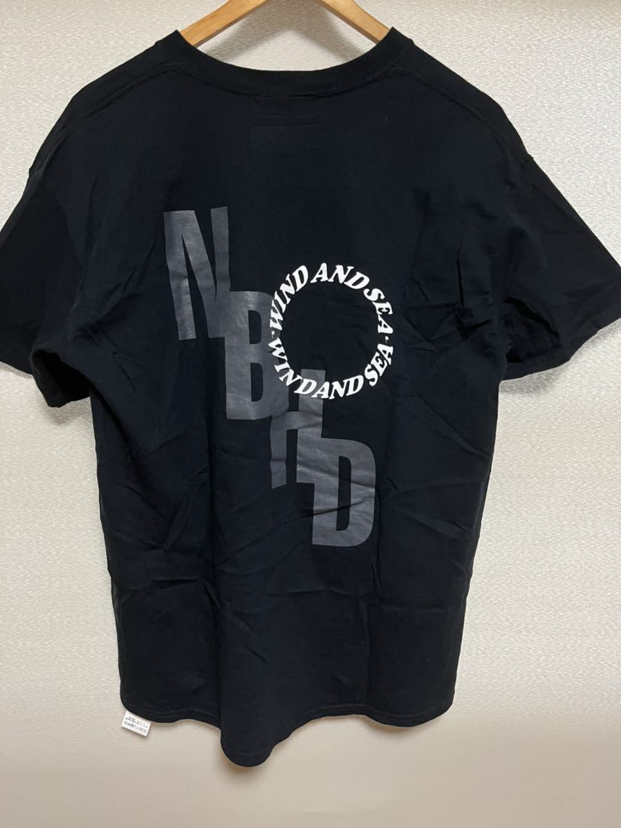 WIND AND SEA×NEIGHBORHOOD wing Dan si- Neighborhood T-shirt size L black collaboration 211ELWSN-STM03S