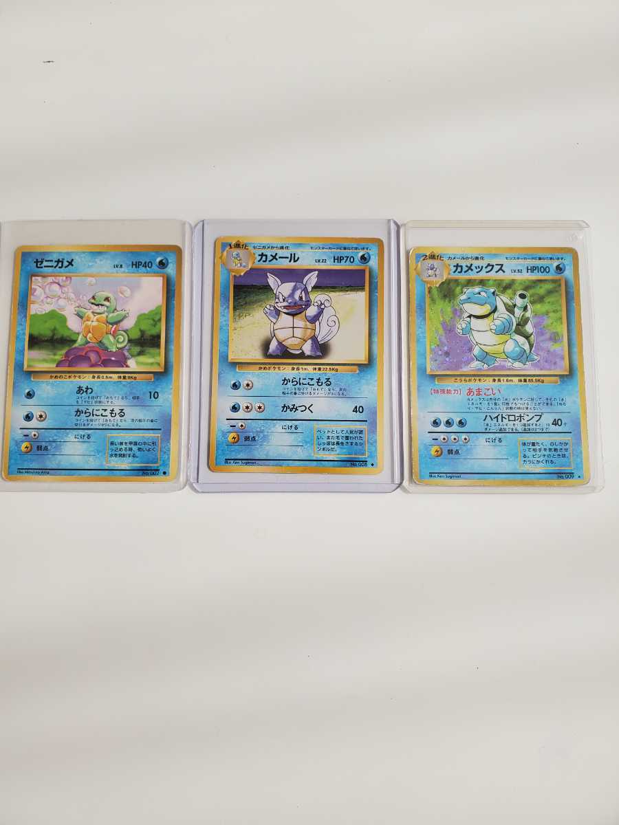 幸せなふたりに贈る結婚祝い 値下げ 初期ポケモンカード 旧裏面 ゼニガメ カメール カメックス 進化3枚セット 拡張パック第1弾 送料無料 価格急上昇 まとめ売り 幸せなふたりに贈る結婚祝い 値下げ 初期ポケモンカード 旧裏面 ゼニガメ カメール カメックス 進化3枚セット 拡張パック第1弾 送料無料 価格急上昇 まとめ売り