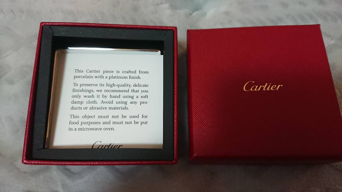 Cartier カルティエ 灰皿 ノベルティ 小物入れ アッシュトレイ 灰皿 陶磁器 非売品 美品_画像7