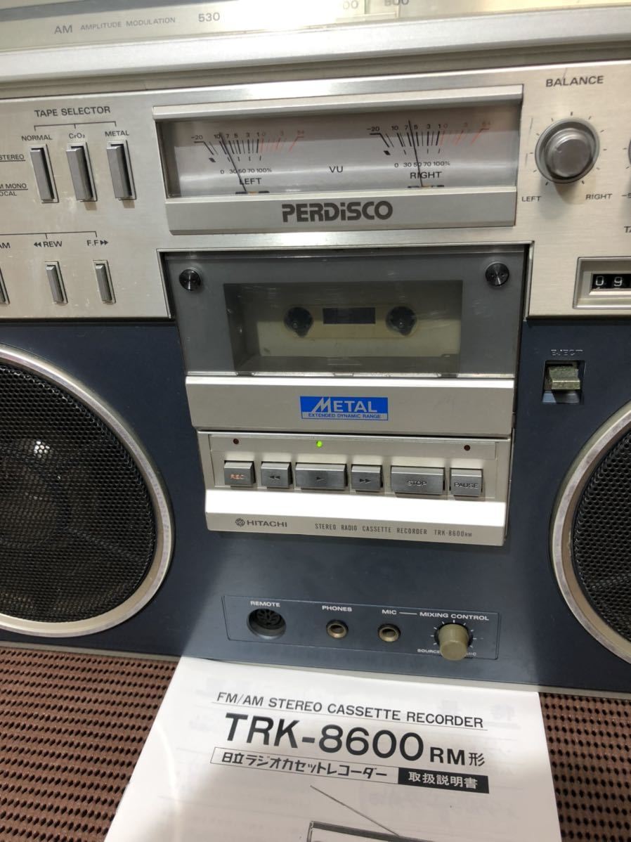 内蔵 Bluetooth変更可能HITACHI日立TRK-8600RM(ステレオパディスコ