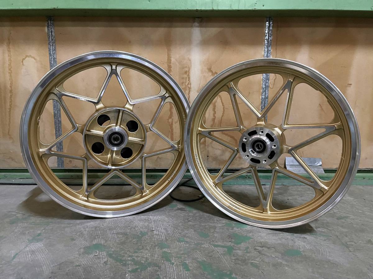 B533 ゼファー400 キャストホイール 金/社外 BEET ゴールド