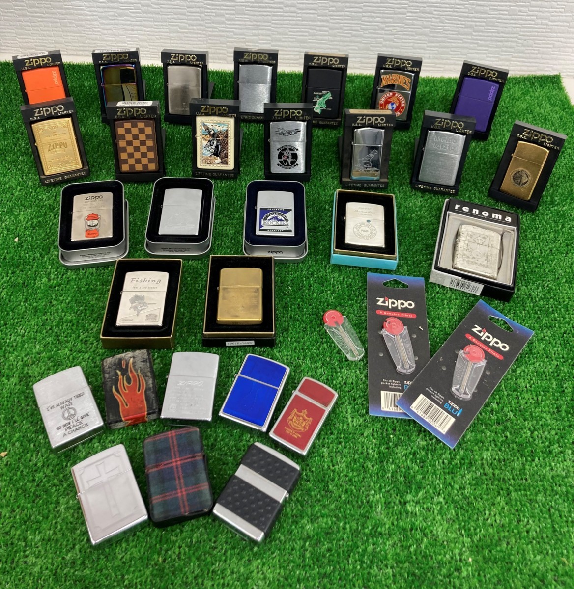 影取町店【現状品】T-207【ZIPPO ジッポライター まとめ 29個+