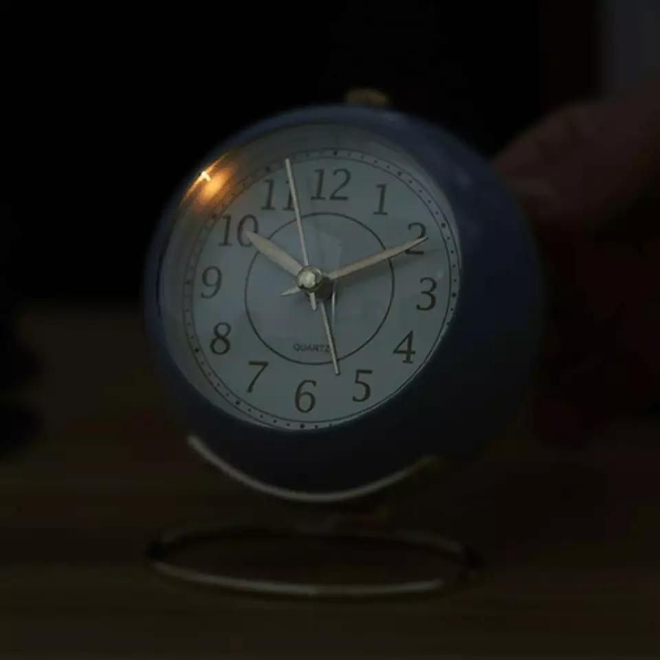 想像を超えての 目覚まし時計 置時計 置き時計 韓国 アンティーク かわいい 北欧 丸時計 青 Www Amboproperties Com