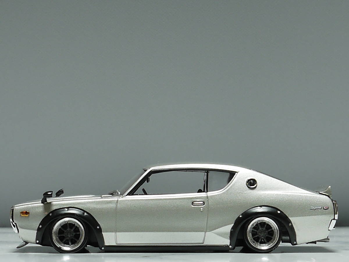 京商改 1/43 日産スカイライン2000GT-R(KPGC110) ケンメリ ボンネット