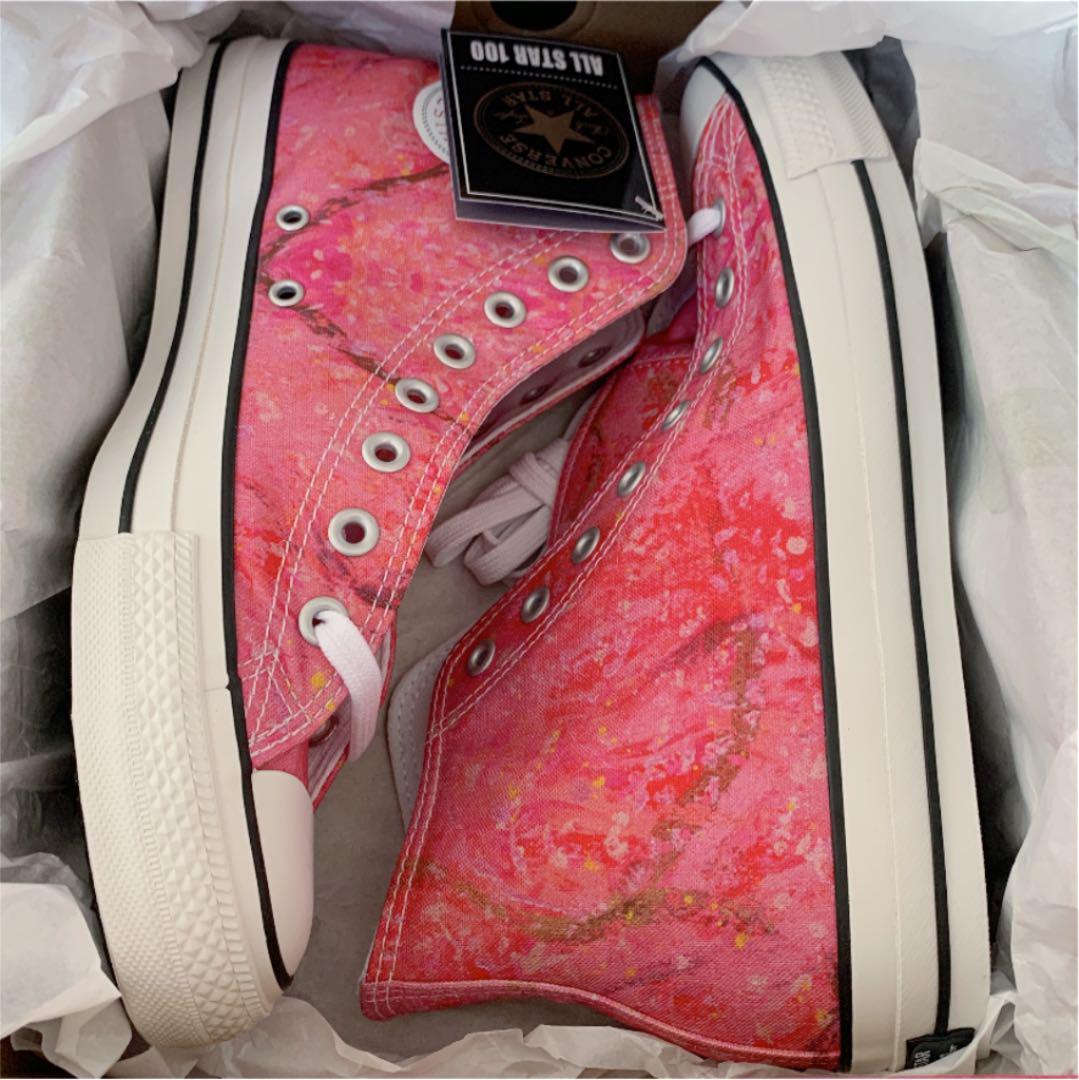 J_O × CONVERSE ハイカットスニーカー SAKURA 28cm ヤンチェオンテンバール コンバース オールスター サクラ さくら JANTJE_ONTEMBAAR_画像3