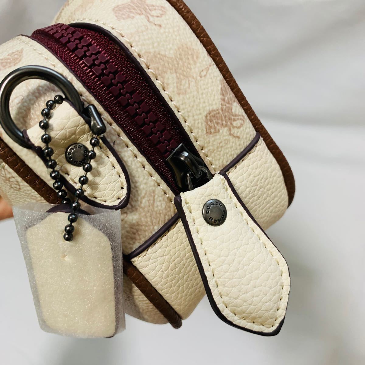 COACH コーチ カメラ バッグ シグネチャー キャンバス ホース アンド