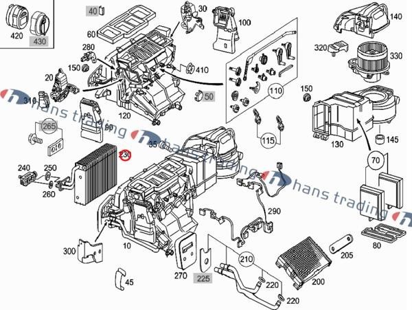 ベンツ W463 W203 W209 エバポレーター/BEHR製 純正OEM 新品 2098300258 2038300258_画像2