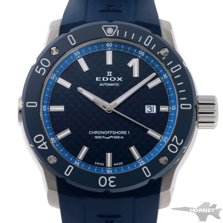 EDOX エドックス クロノオフショア1 プロフェッショナル オートマチック 80099-3BU3-BUIN3 SS / CE メンズ 時計 2110448_画像1