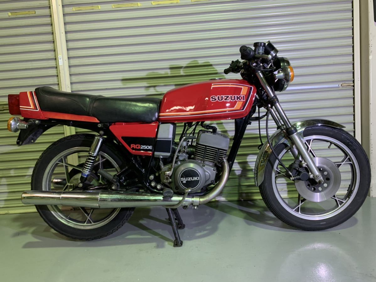 ヤフオク! - 最終値下げ希少RG250E 現状良好ベース車両 始動確認済...