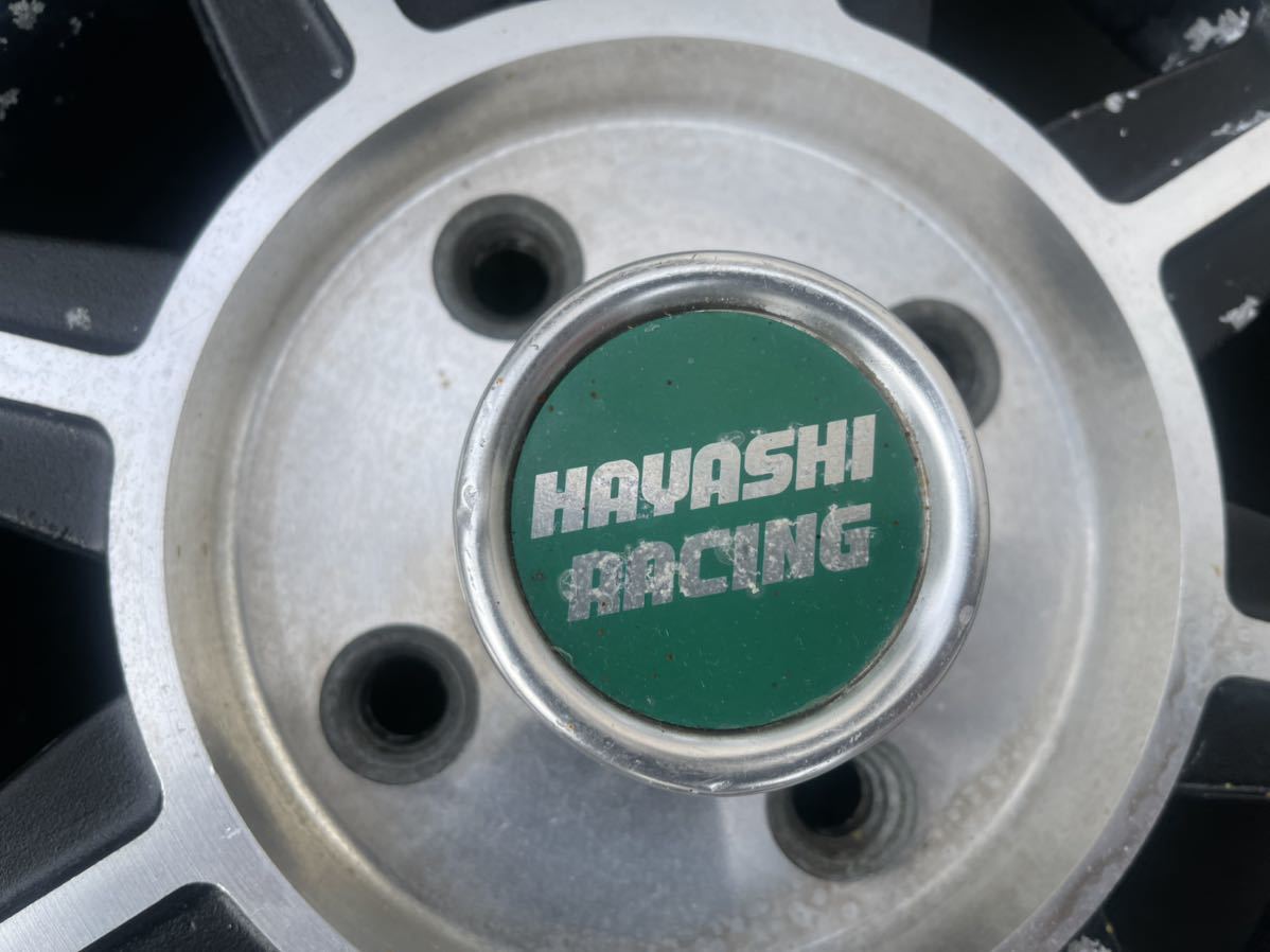 HAYASHI RACING　RACING ITALLアルミホイール　14x6.0J　4H　114.3PCD　+13 4本セット　中古　旧車_画像10