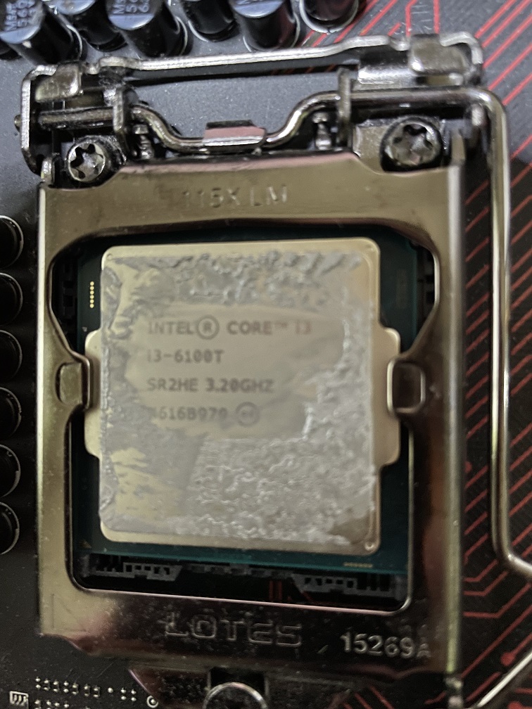 MSI　ATXマザーボード　Z170A　Gemｍing-M7　Intel core　i3-6100T　リテールクーラー　3点セット　　動作確認済み_画像2