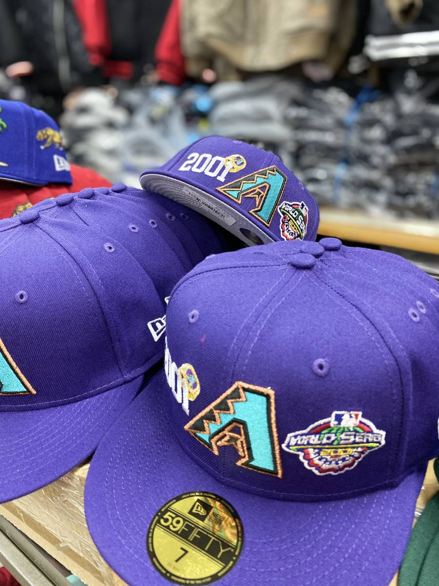 USA限定モデル 【7.1/4】 NEWERA ニューエラ MLB ダイヤモンドバックス Diamondbacks ゴールドリングス Goldrings 米国正規品 59FIFTY 紫