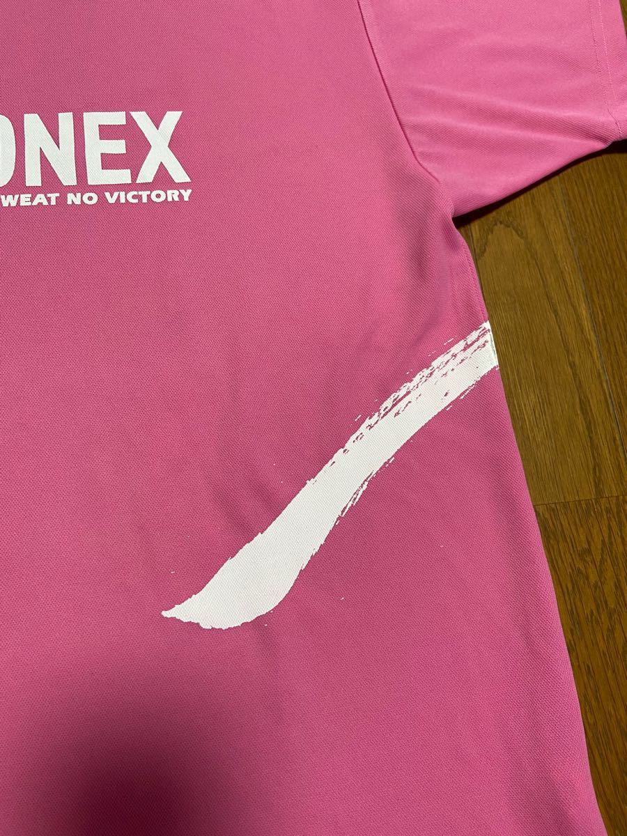 ヨネックス Tシャツ YONEX メンズ Lサイズ ピンク スポーツシャツ テニス バドミントン ウェア｜PayPayフリマ