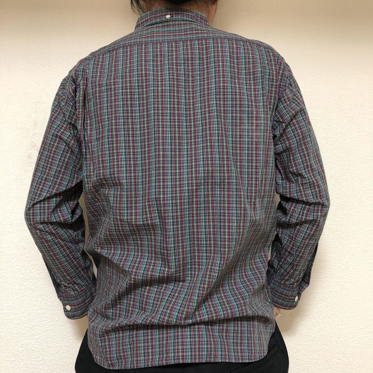 ラルフローレン RALPH LAUREN ボタンダウン　チェックシャツ150ナイガイ日本製90s Y2K_画像2
