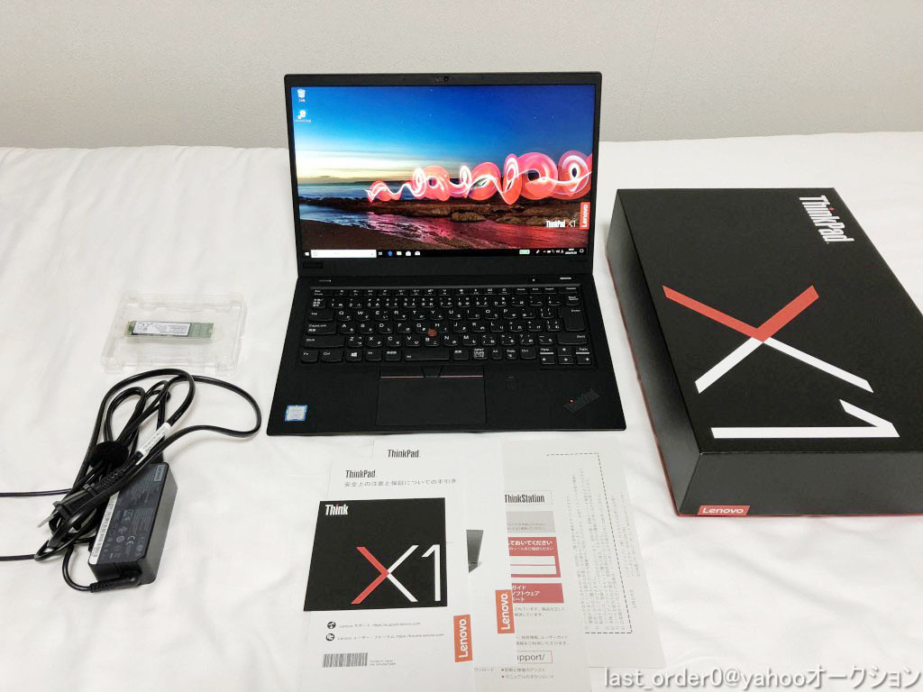 Lenovo Thinkpad X1 Carbon Gen6 Core i7 8550U 、メモリ 16GB 、SSD 2TB (元の128GBから換装)