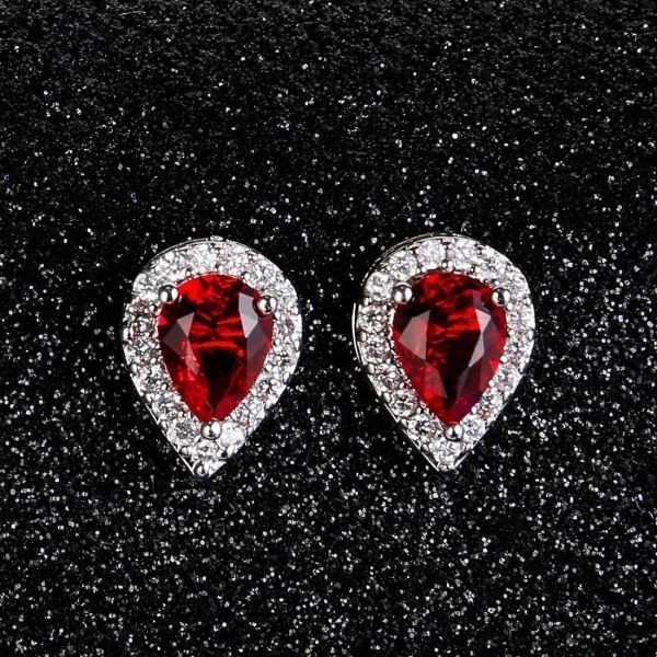 値下げ交渉 1円~ 18連ルビーダイヤモンドピアス #2ct# プラチナ仕上 値下げ交渉 1円~ 18連ルビーダイヤモンドピアス #2ct# プラチナ仕上