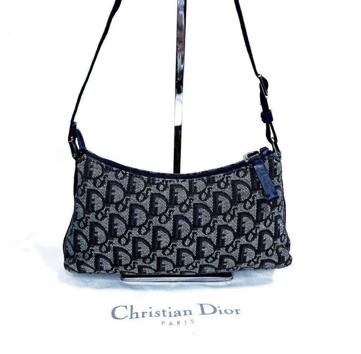 【冬バーゲン★特別送料無料!】 ショルダーバッグ トロッター ディオール Dior Christian 美品 - ショルダーバッグ