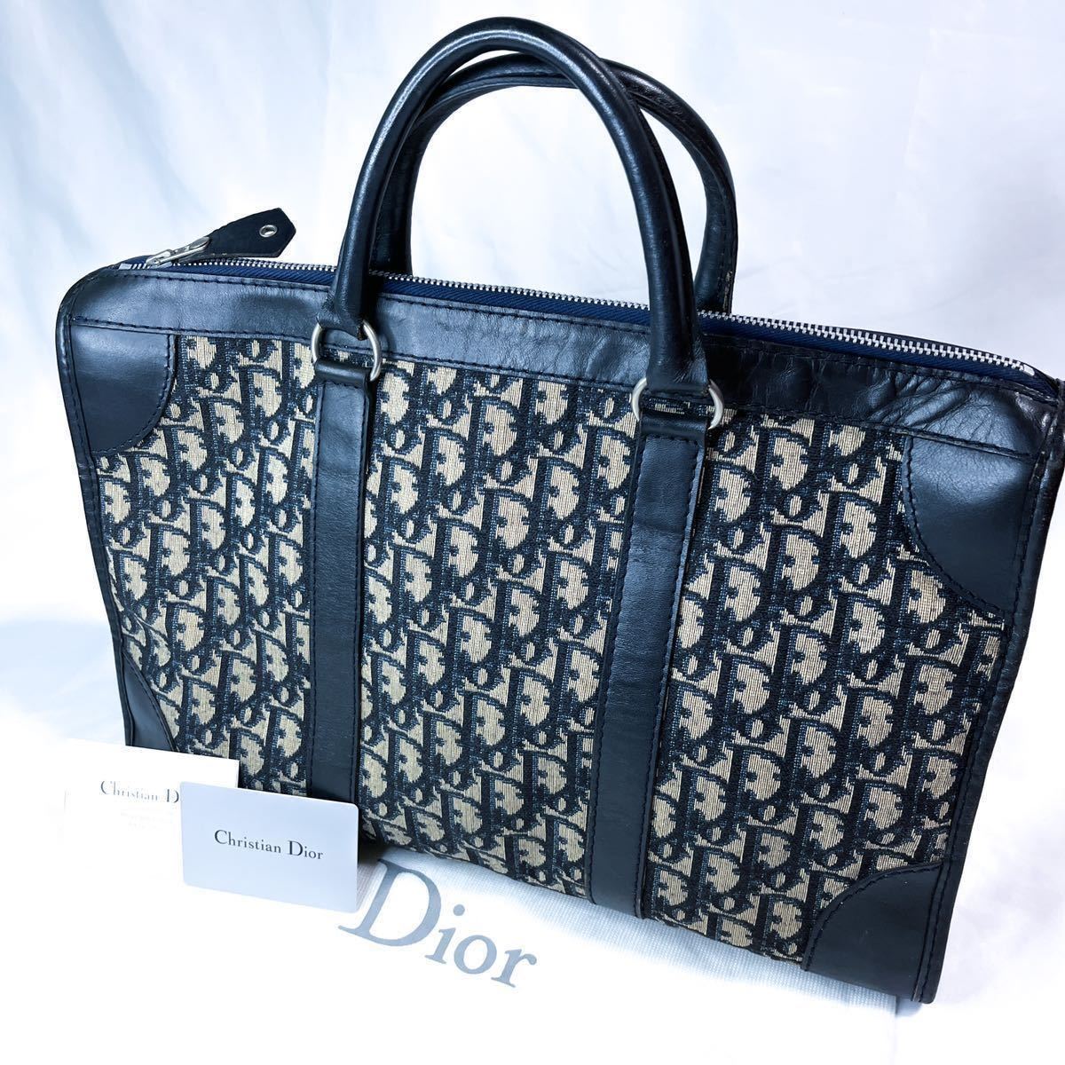 Christian Dior トロッター ビジネスバッグ ハンドバッグ-