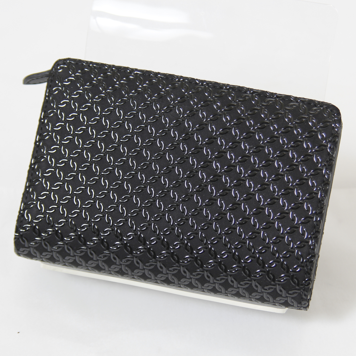 大人女性の 新品・未使用 印傳屋 甲州印伝 札入B 財布 No.2214 黒