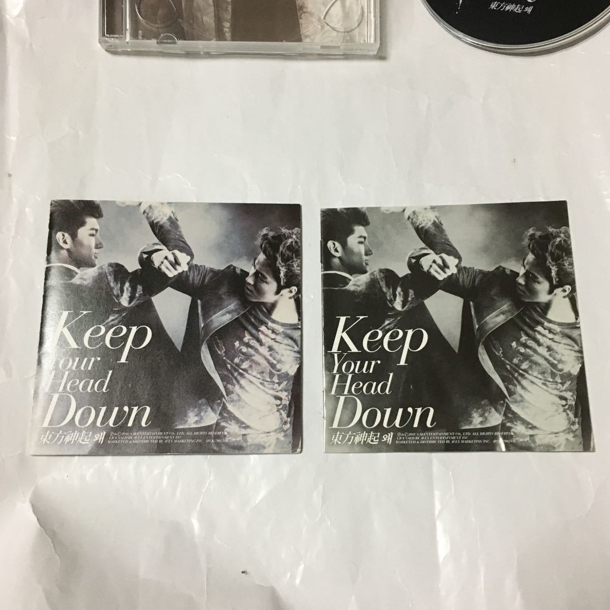 送料込み　東方神起　TVXQ!　CD＋DVD　５集　Keep Your Head Down　日本ライセンス盤　初回限定生産盤　ユノ チャンミン