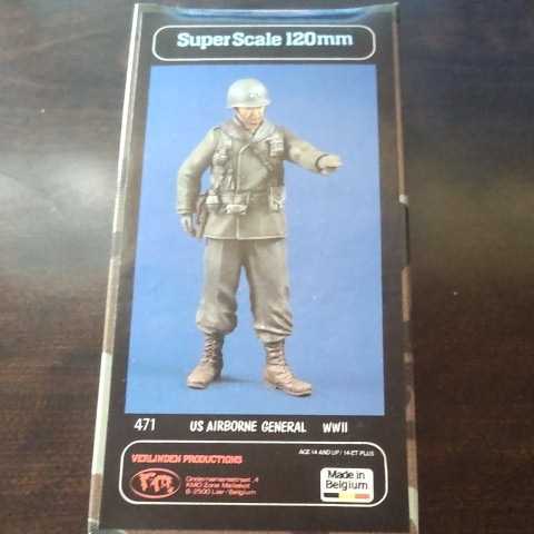 バーリンデン　スーパースケール　120mm　VERLINDEN PRODUCTIONS　US AIRBORNE GENERAL　WW2