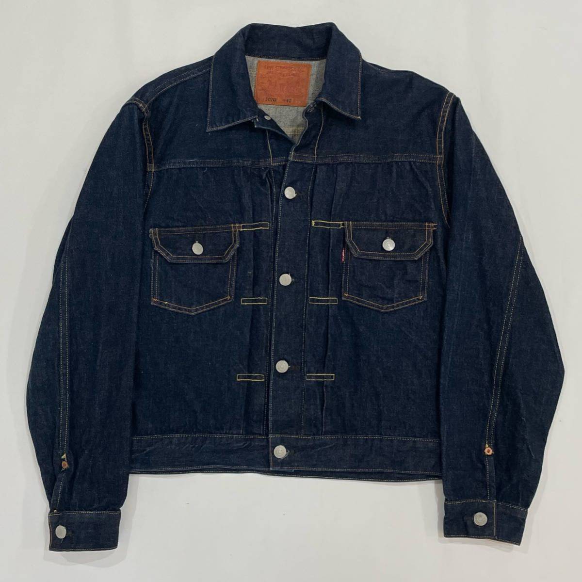 濃紺!!50s復刻 LVC levis リーバイス 70507XX 507XX 2nd(40) Gジャン