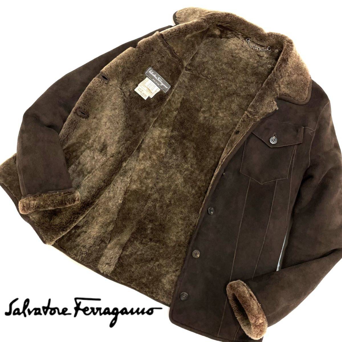 良品!!定価50万!!イタリア製 Salvatore Ferragamo フェラガモ ダブル