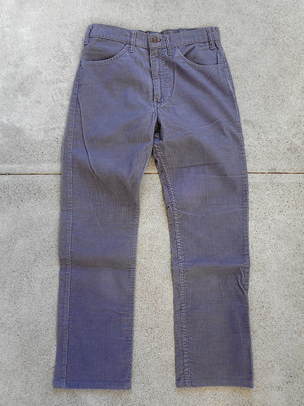 80s Levi's 519 Corduroy Pants Gray グレー コーデュロイ パンツ Vintage ビンテージ スリム ストレート 505 501