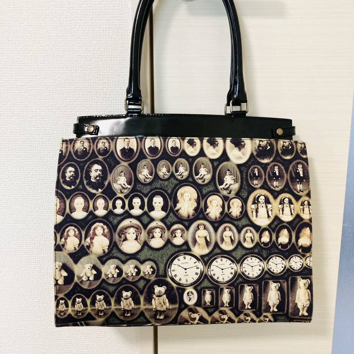 ★レア商品★Jean Paul GAULTIER ジャンポールゴルチエ ゴルチェ ハンドバッグ キャンバス テディベア 熊 ドール ポーチ付き トートバッグ