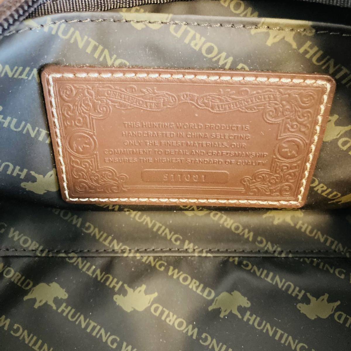 ☆美品☆ HUNTING WORLD ハンティングワールド セカンドバッグ
