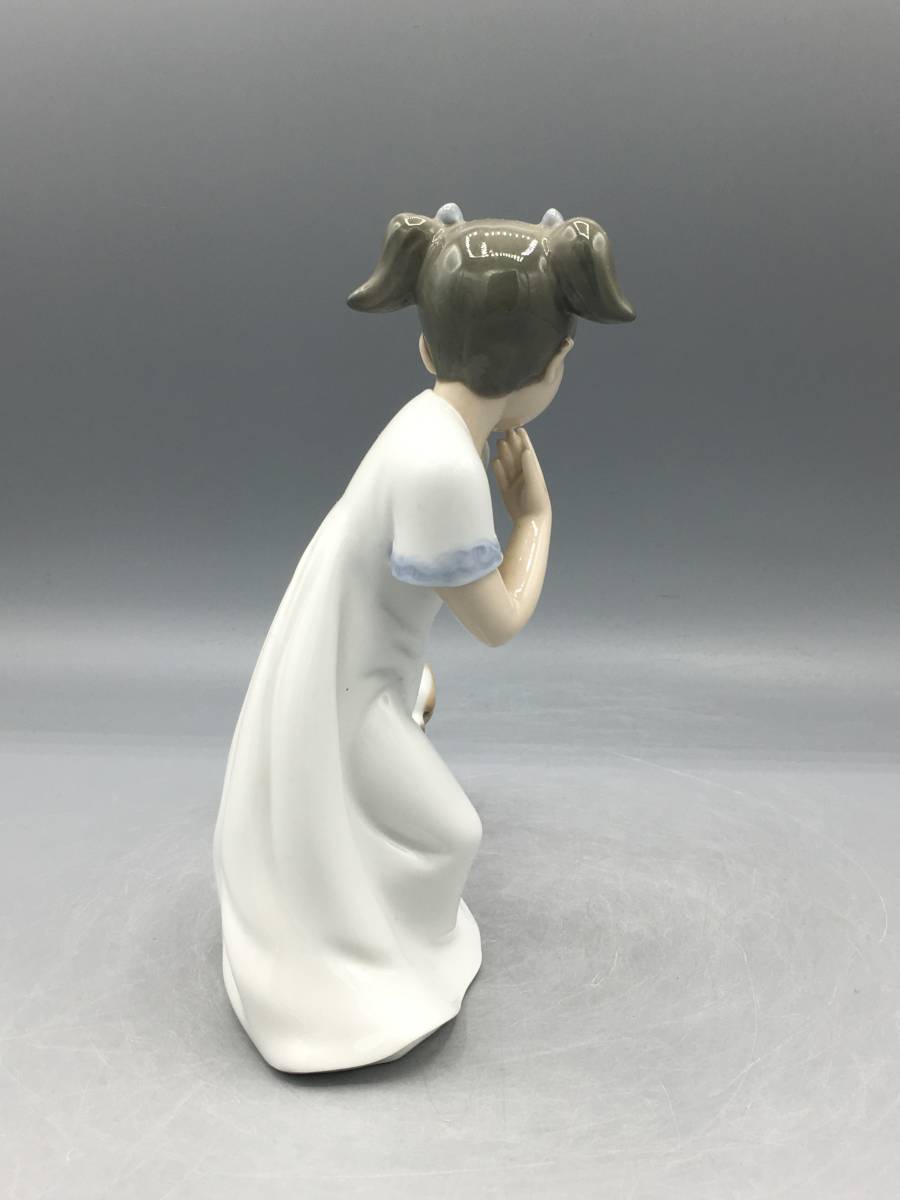 リヤドロ ナオ 陶器人形 犬 少女 女の子 1434 フィギュリン スペイン製 陶器 置物 リアドロ_画像6